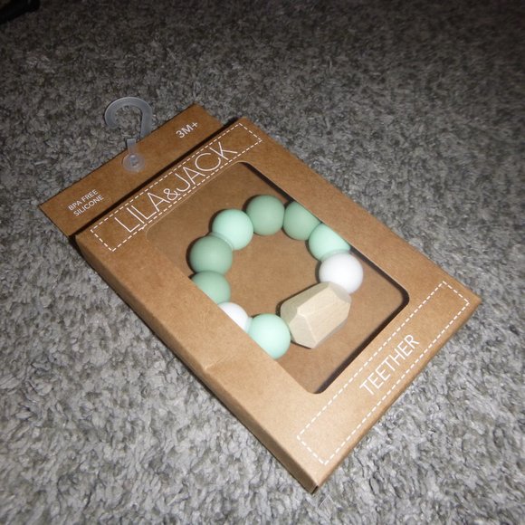Set of 2 Silicone Wood Teether Ulubulu Lila & Jack *BRAND NEW* *FREE SHIPPING* - Picture 4 of 5